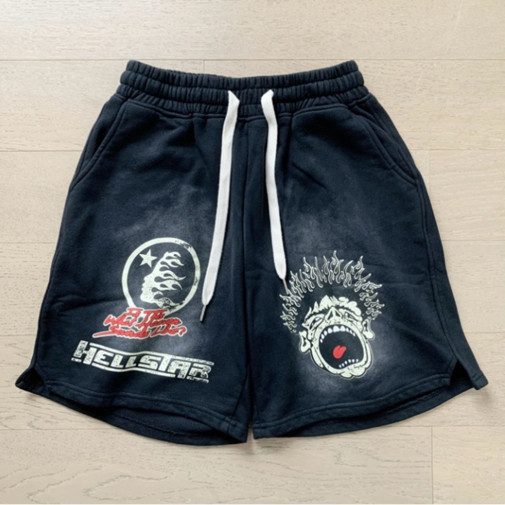 Black Hellstar Men's Shorts